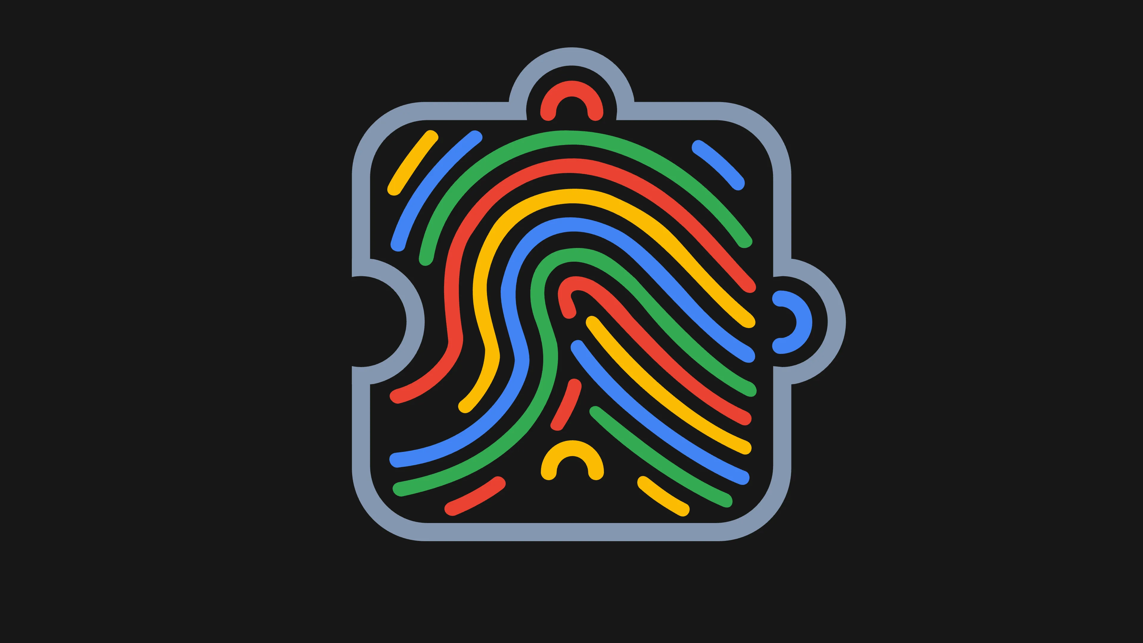 Puzzle piece with a fingerprint
