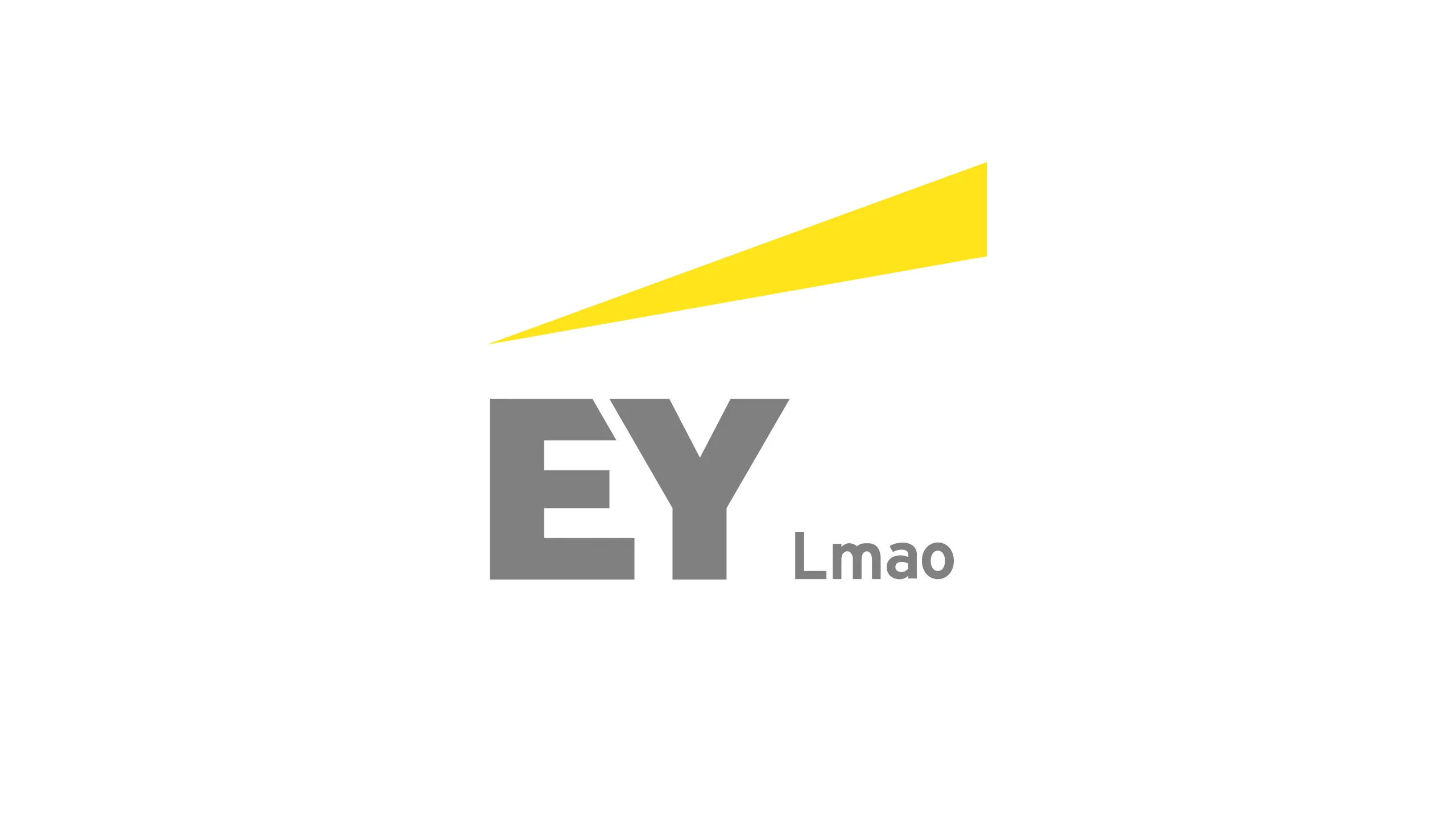 EY logo altered to read “EY LMAO”