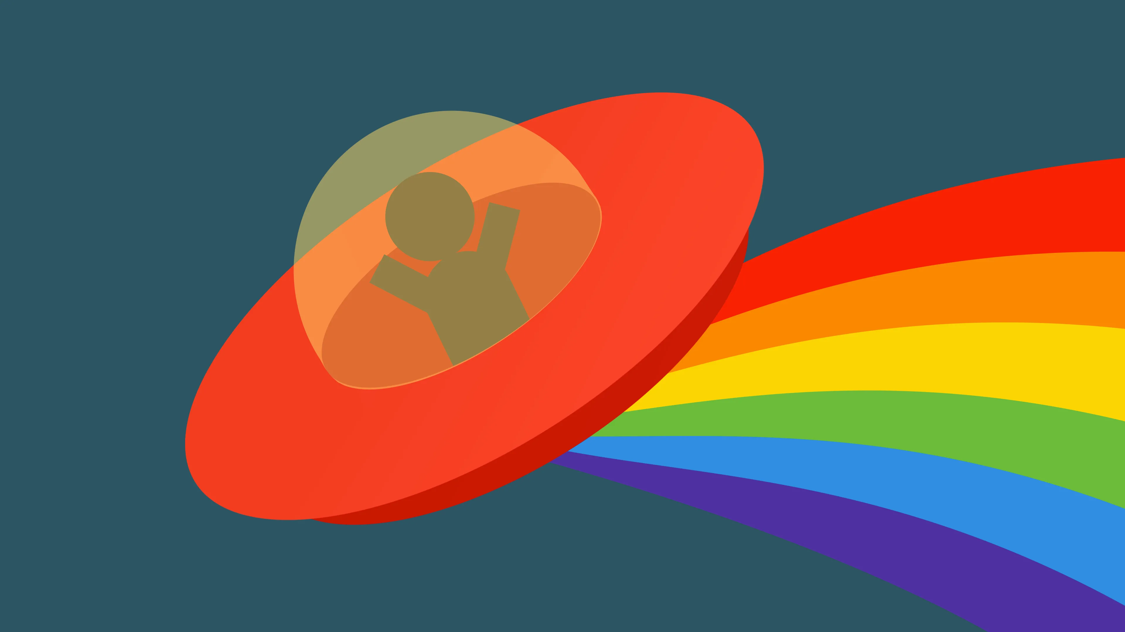 A flying saucer