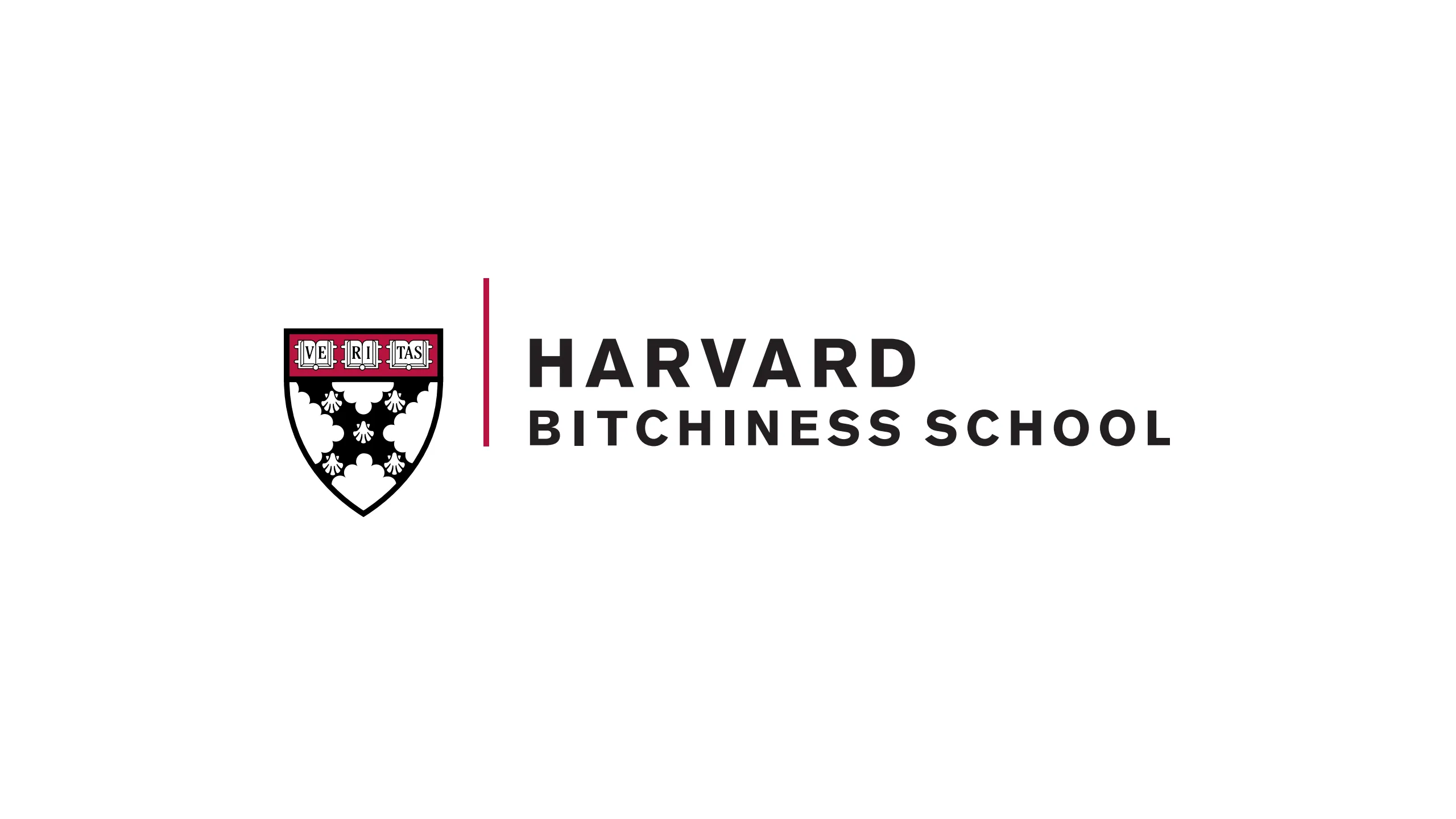 Harvard Business School logo altered to read “Harvard Bitchiness School”