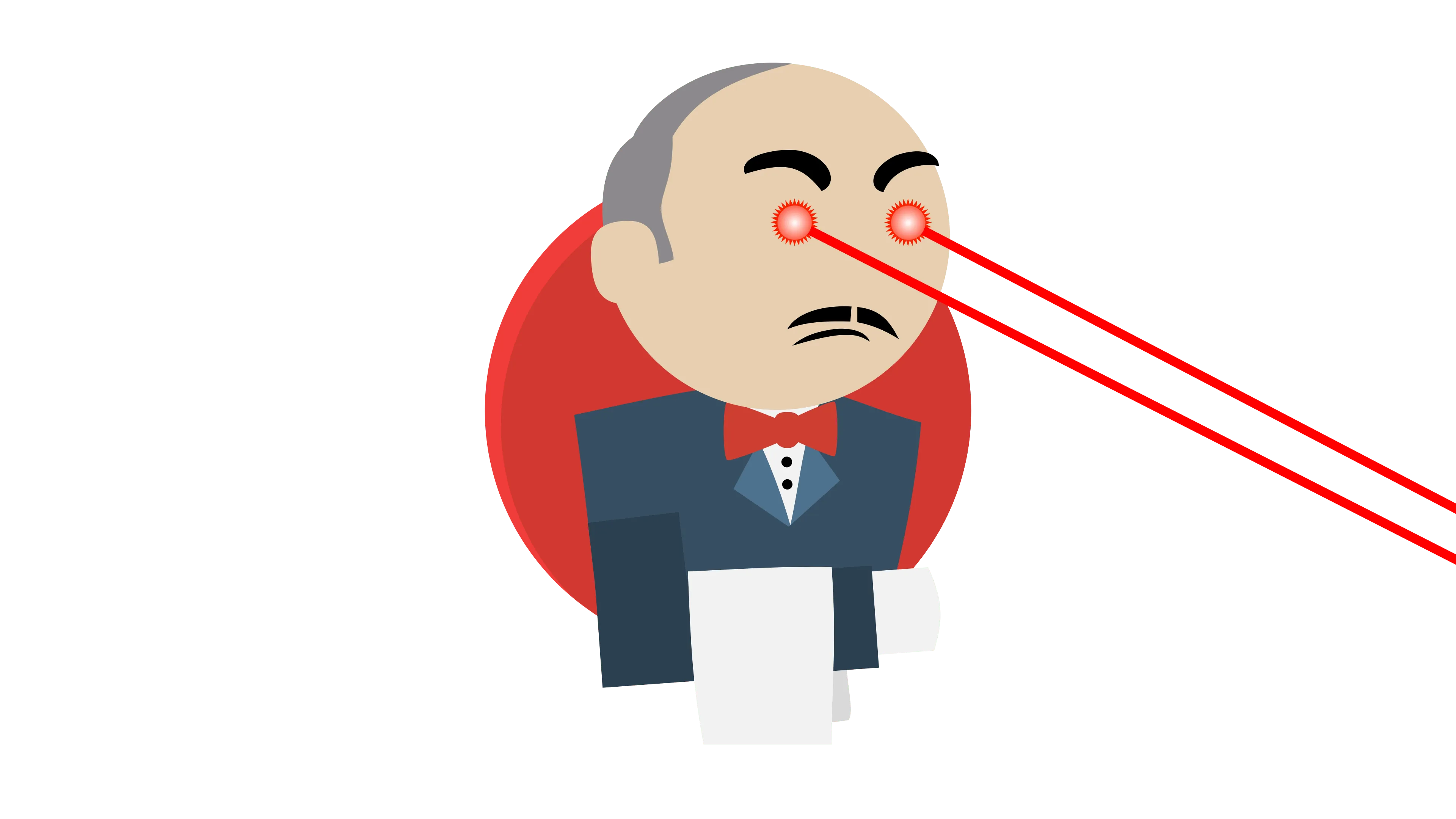 Pissed off Jenkins with laser eyes