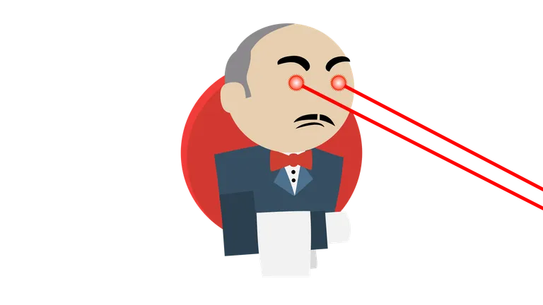 Pissed off Jenkins with laser eyes