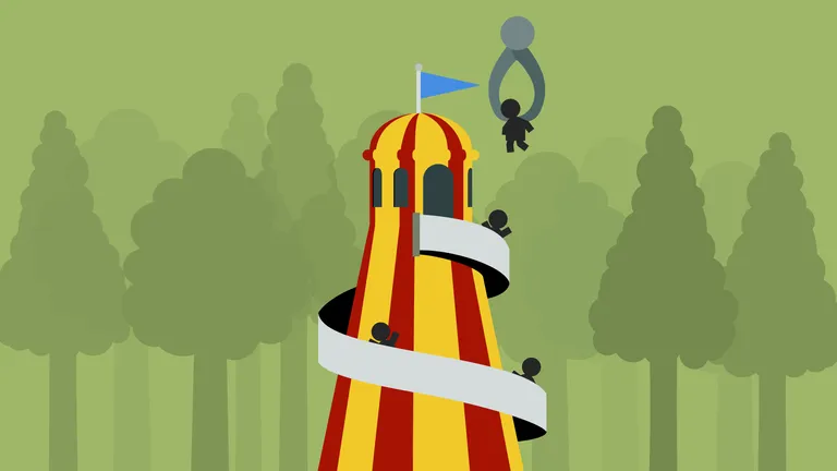 RollerCoaster Tycoon spiral slide