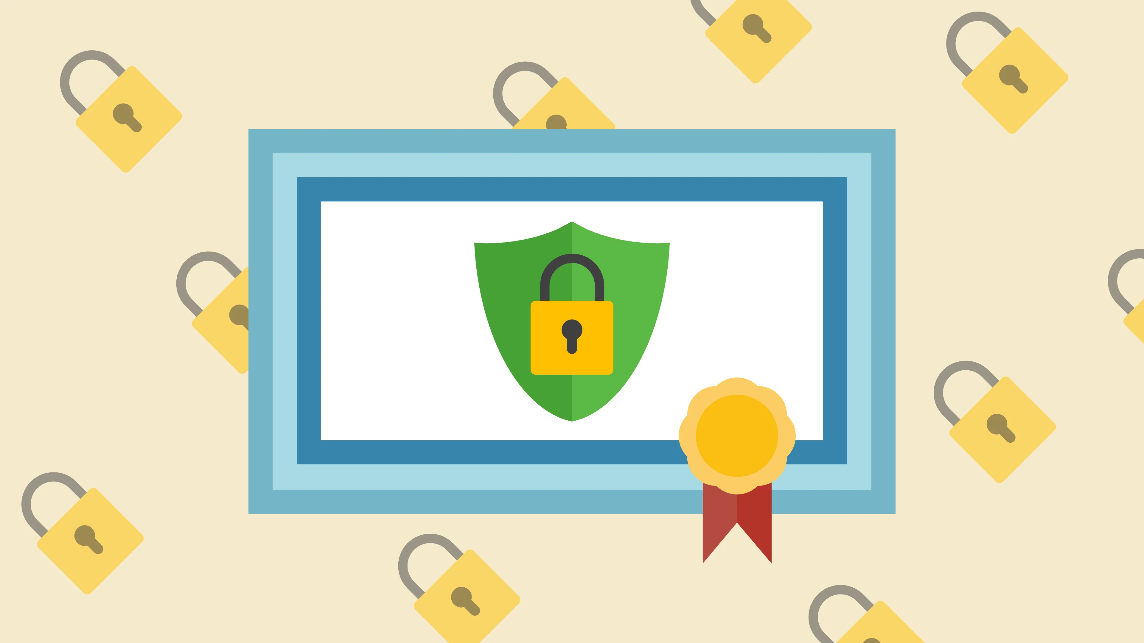 Generic clipart of TLS certificate
