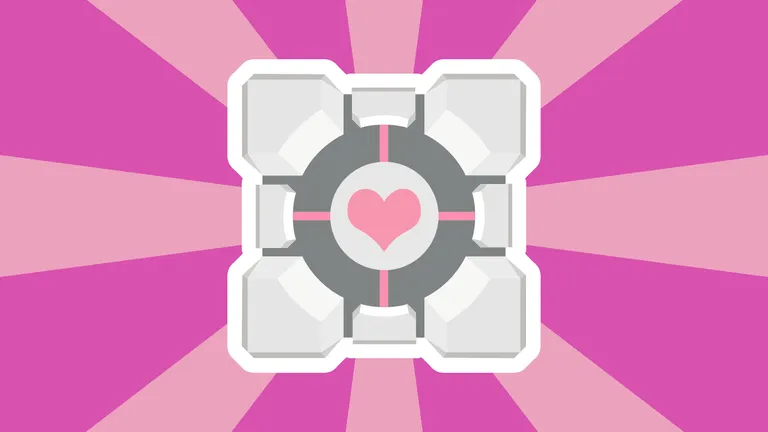 A Portal companion cube.