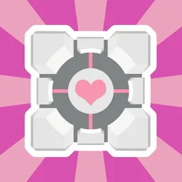 A Portal companion cube.