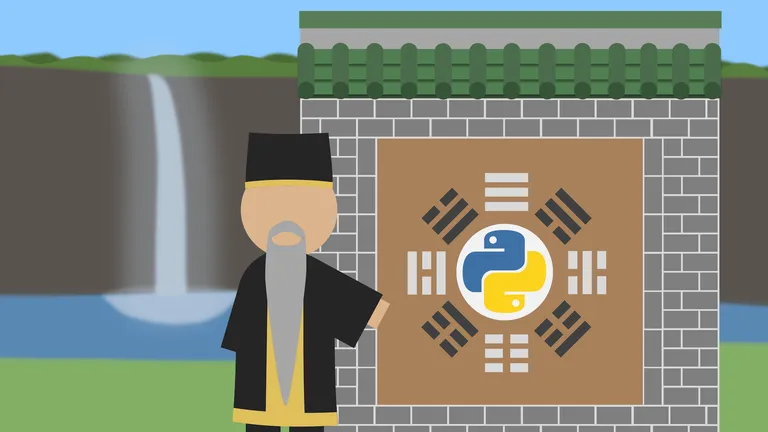 An enlightened Python master teaches disciples about the zen of Python