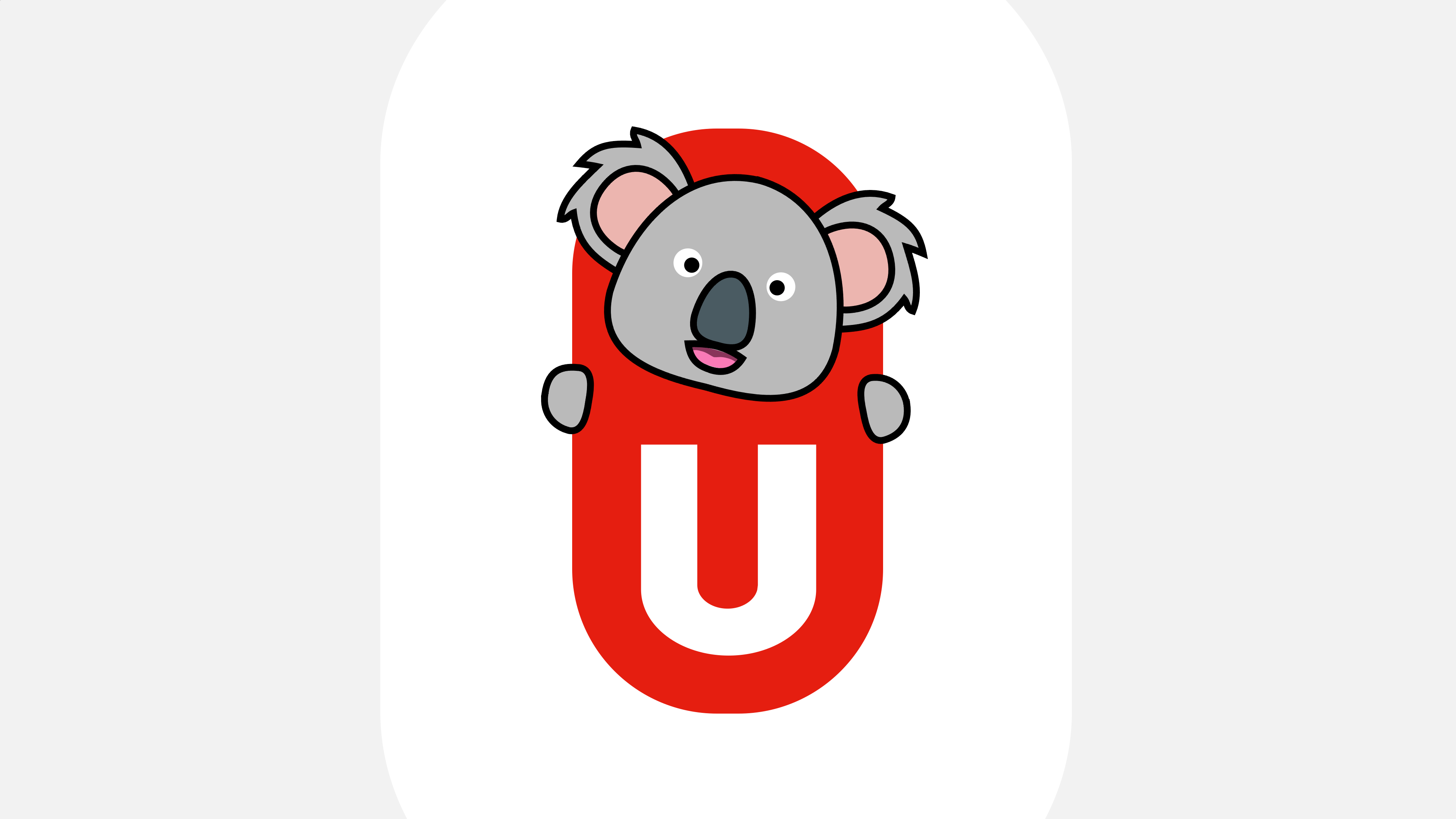 A koala hanging from the Open University of the Netherlands logo
