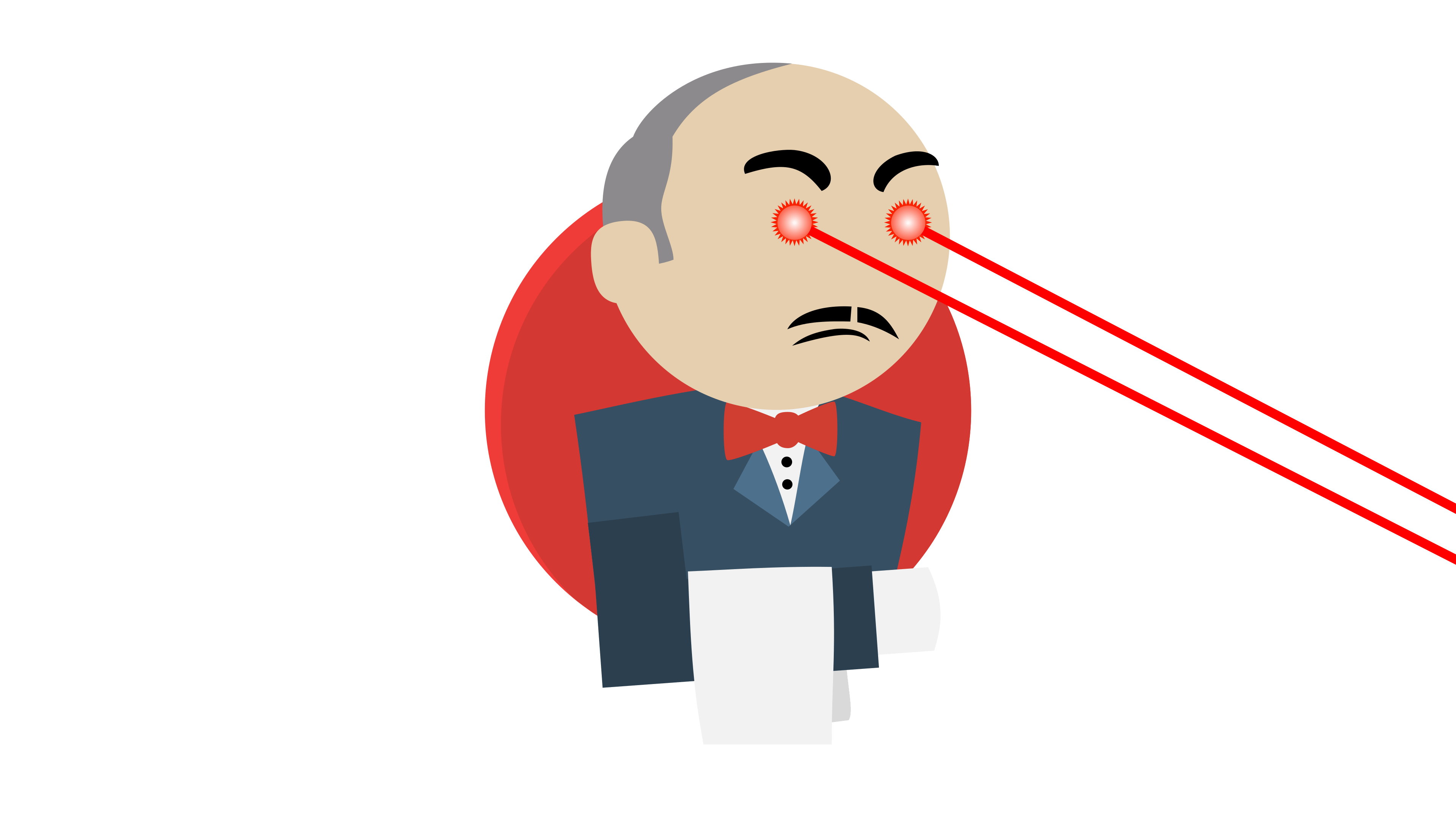 Pissed off Jenkins with laser eyes