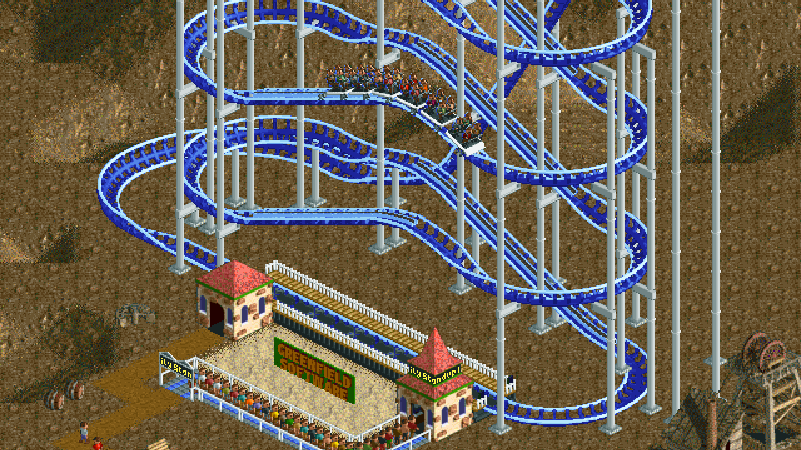 A boring coaster that’s basically just a multi-storey merry-go-round.