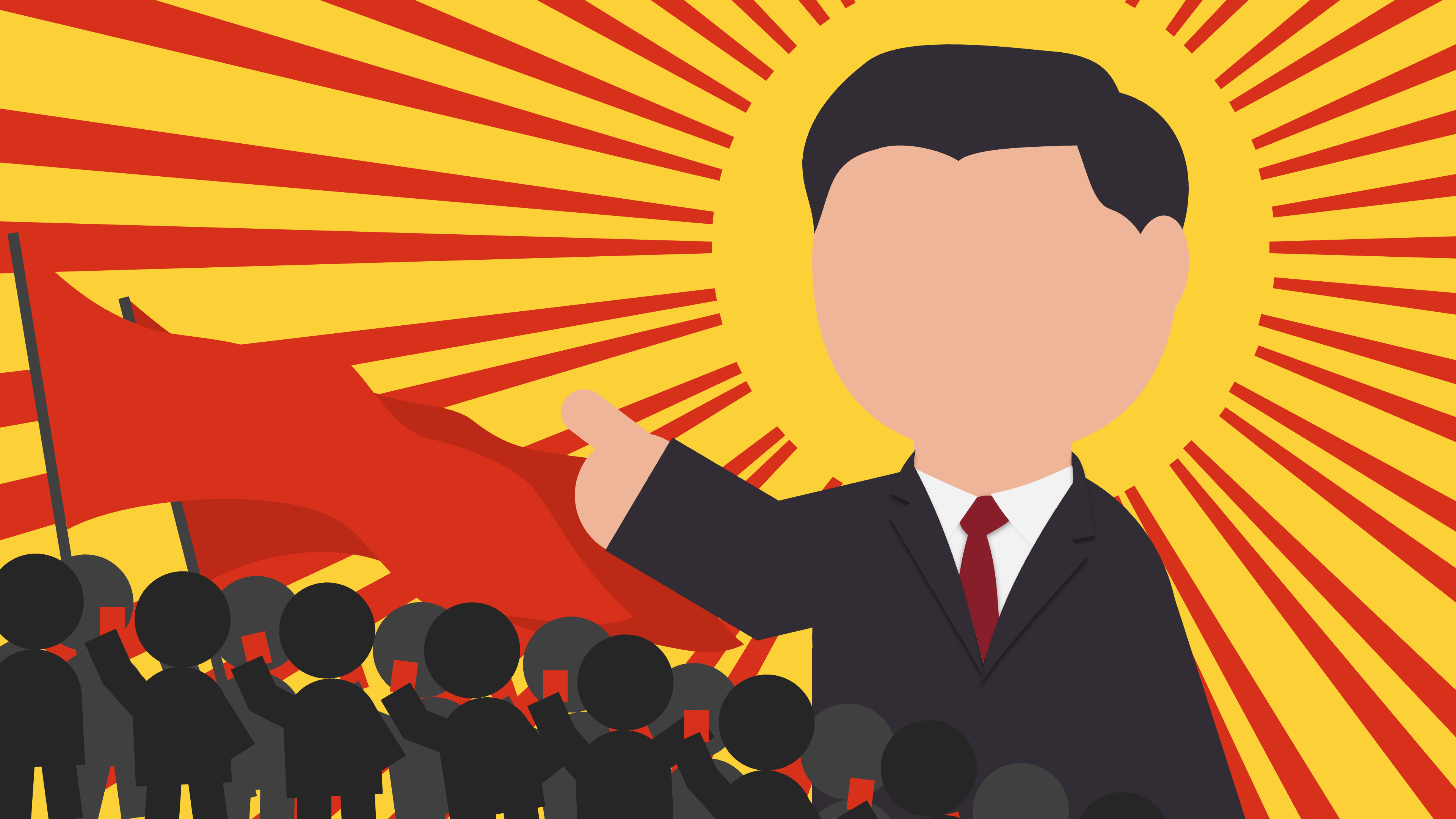 Communist-style Xi Jinping propaganda poster